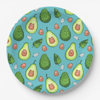 Assiettes En Carton Plaque en papier Avocado