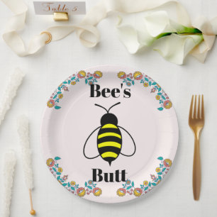 Assiettes En Carton Plaque en papier beurre d'abeille