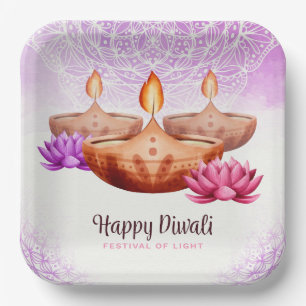 Assiettes En Carton Plaque en papier Diwali