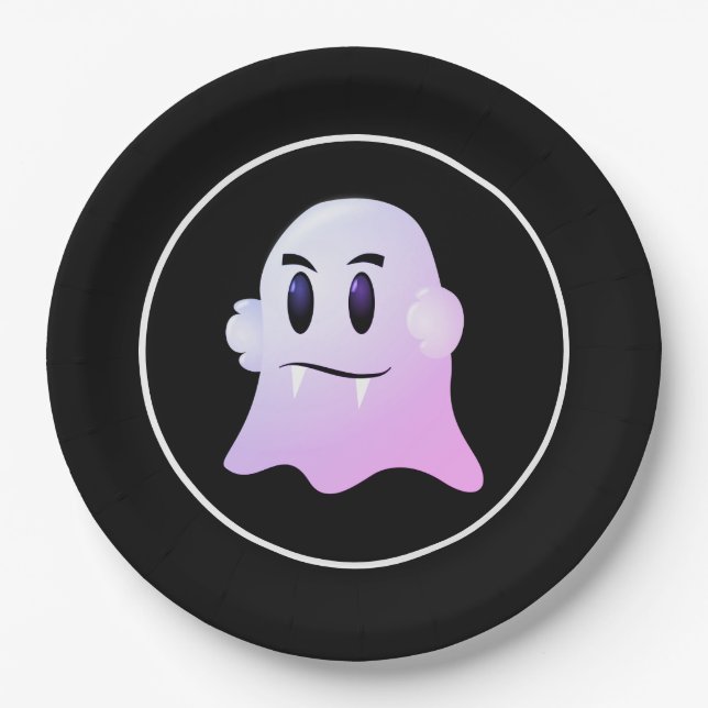 Assiettes En Carton Plaque en papier Halloween (Devant)