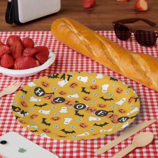 Assiettes En Carton Plaque en papier Halloween