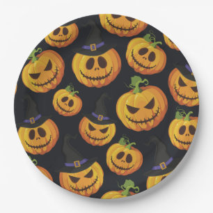 Assiettes En Carton Plaque en papier Halloween