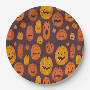 Assiettes En Carton Plaque en papier Halloween