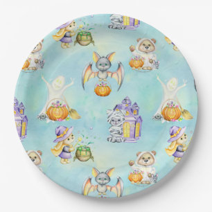 Assiettes En Carton Plaque en papier Halloween