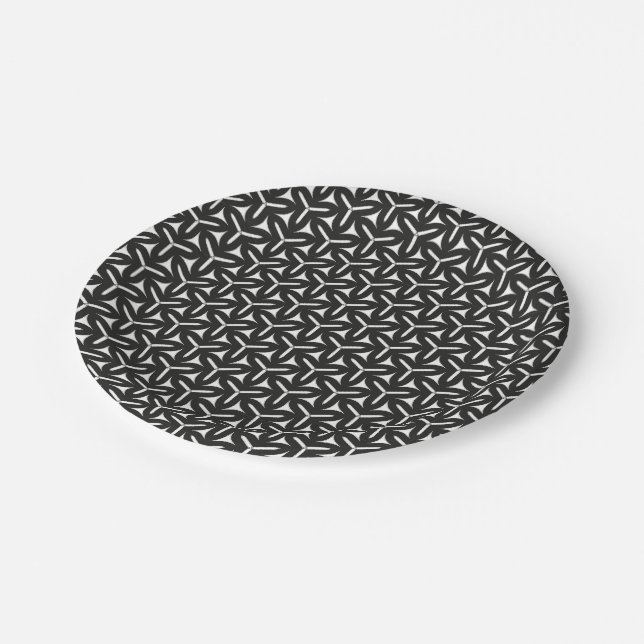 Assiettes En Carton Plaque en papier Motif pour lames gothiques (Angle)