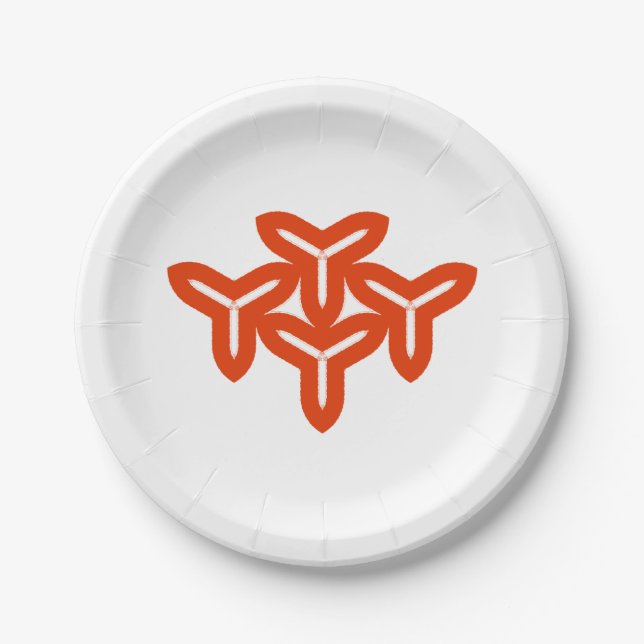 Assiettes En Carton Plaque en papier pour lames gothiques (Devant)