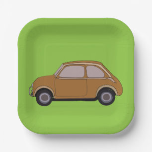 Assiettes En Carton Plaque en papier pour partie rétro Voiture Vintage