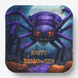 Assiettes En Carton Plaque en papier Spider Monster