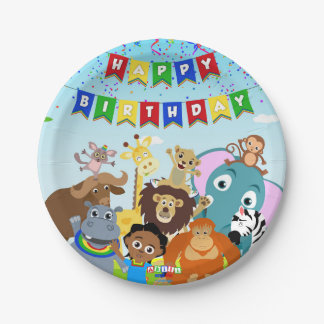 Assiettes En Carton Plaque papier 1 Akili & Friends