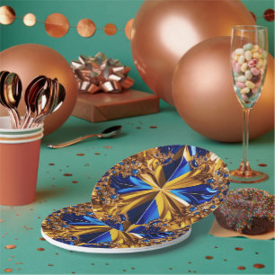 Assiettes En Carton Plaque papier avec Design de couleurs Suède