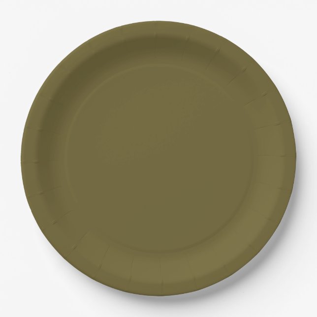 Assiettes En Carton Plaque papier Bean Green 9 pouces ronde (Devant)