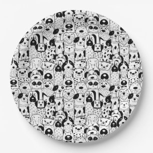 Assiettes En Carton Plaque Papier Cute Pups
