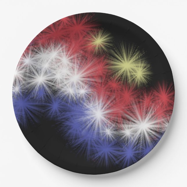 Assiettes En Carton Plaque papier de Moe Fireworks (Devant)