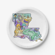 Plaque papier Louisiane