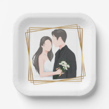 Plaque papier mariage