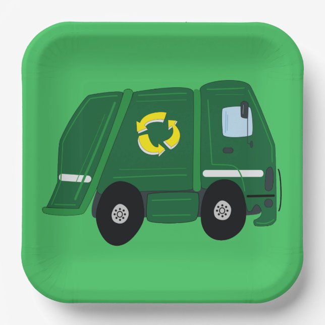 Assiettes En Carton Plaque papier pour la fête d'anniversaire du camio (Recto)