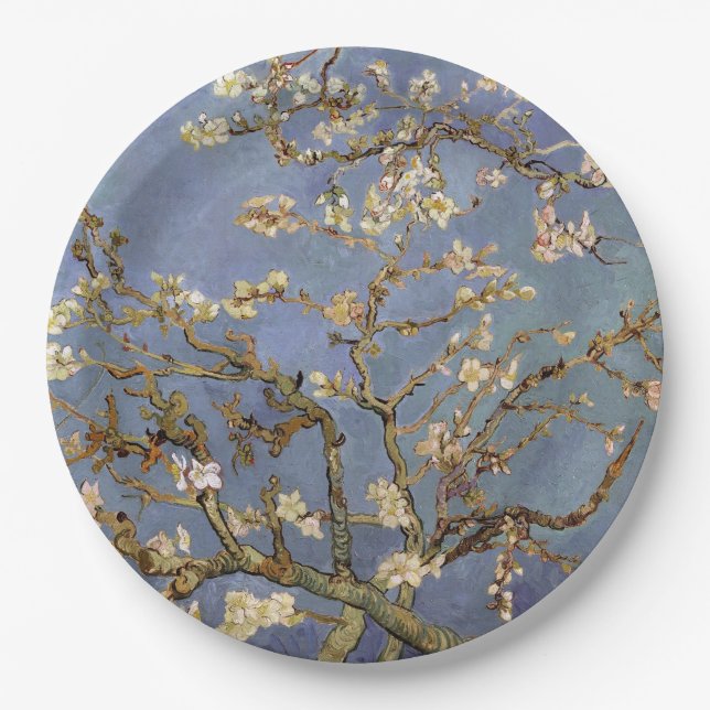 Assiettes En Carton Plaque papier Van Gogh Almond Blossom (Devant)
