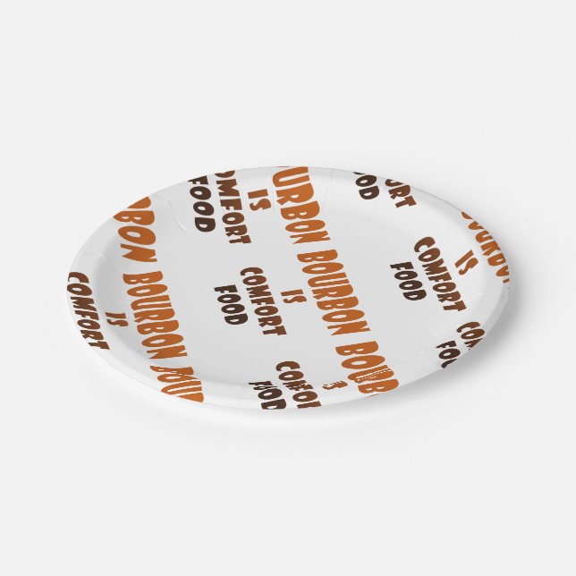 Assiettes En Carton PLAQUES À PAPIER - BOURBON est nourriture de (Angle)