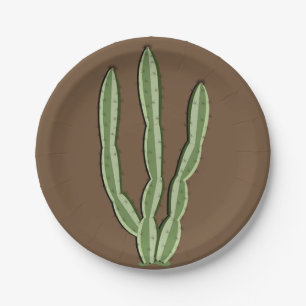 Assiettes En Carton Plaques à papier de cactus