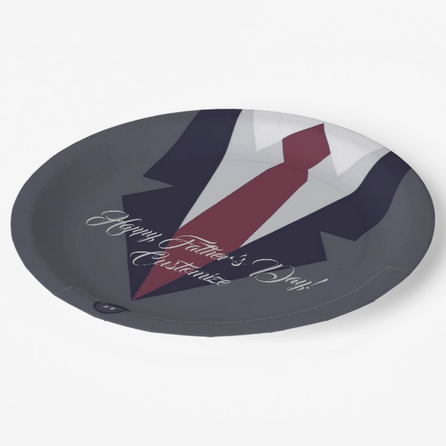 Assiettes En Carton Plaques à papier de costume heureux de fête des (Angle)