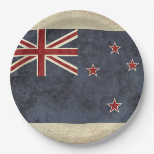 Assiettes En Carton Plaques à papier de drapeau de la Nouvelle Zélan
