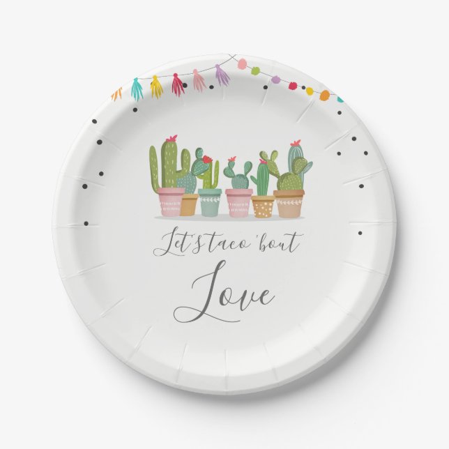 Assiettes En Carton Plaques à papier de Fête de la mariée de fiesta (Devant)