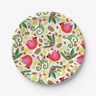 Assiettes En Carton Plaques à papier de joie de Noël