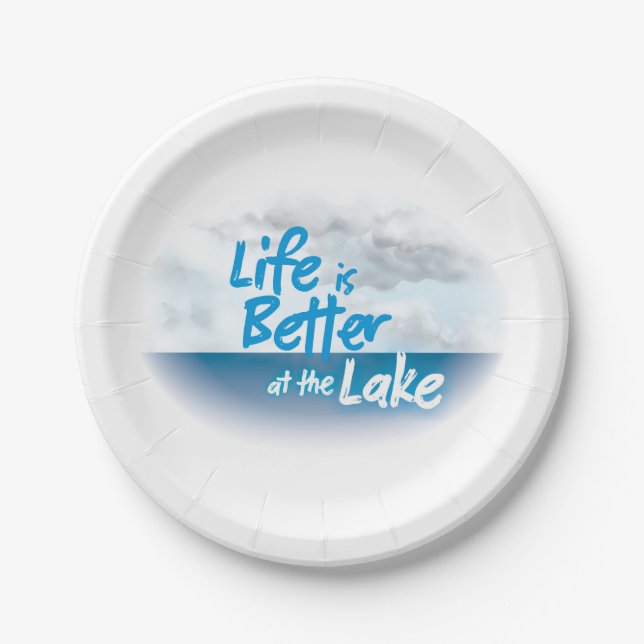 Assiettes En Carton Plaques à papier de lac (Devant)