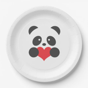 Assiettes En Carton Plaques à papier de panda