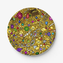 Plaques à papier de partie de coffre au trésor de