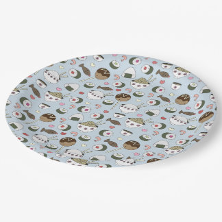 Assiettes En Carton Plaques à papier de partie de sushi
