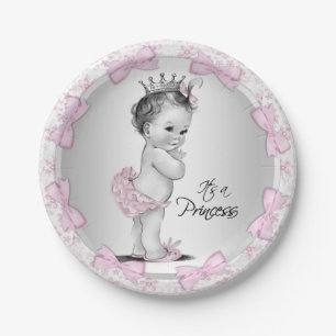 Assiettes En Carton Plaques à papier de princesse baby shower vintage