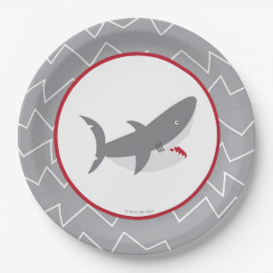 Assiettes En Carton Plaques à papier de requin