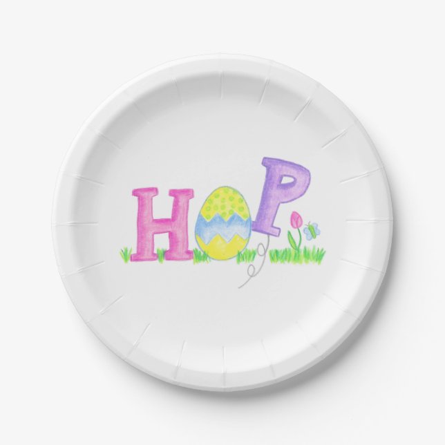 Assiettes En Carton Plaques à papier d'houblon (Devant)