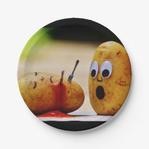 Assiettes En Carton Plaques à papier drôles de sang de meurtre de