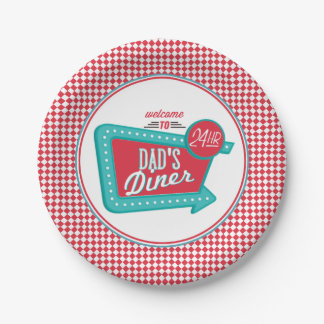 Assiettes En Carton Plaques à papier du wagon-restaurant du papa -