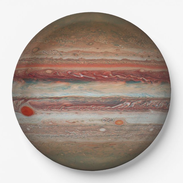 Assiettes En Carton Plaques à papier jetables d'astronomie de Jupiter (Devant)