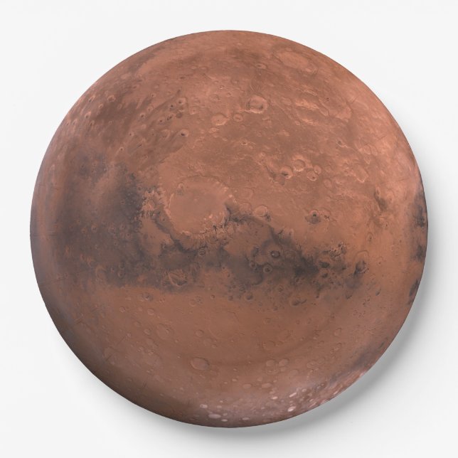 Assiettes En Carton Plaques à papier jetables d'astronomie de Mars de (Devant)