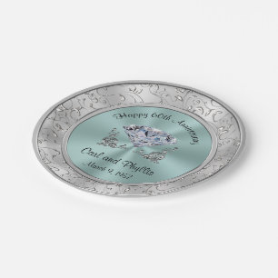 Assiettes En Carton Plaques à papier personnalisées d'anniversaire de