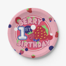 Plaques Berry First Birday