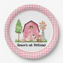 Plaques d'anniversaire de la ferme rose