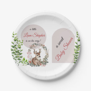 Assiettes En Carton Plaques de Baby shower en bois munies et modifiabl