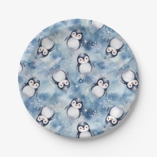 Assiettes En Carton Plaques de Baby shower Motif de pingouin