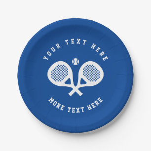Assiettes En Carton Plaques de fête d'anniversaire du Padel Tennis Pe