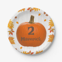 Plaques de fête d'automne - Citrouille