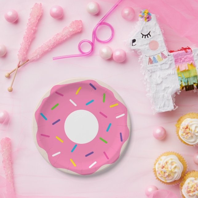 Assiettes En Carton Plaques de fête de Donut (Fête)
