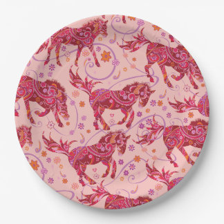Assiettes En Carton Plaques de fête du cheval