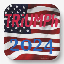 Plaques de fête TRUMP - "TRiUMPh 2024"