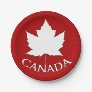 Assiettes En Carton Plaques de la fête du Canada Plaques de papier feu