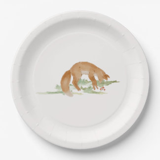 Assiettes En Carton Plaques de la fête Fox